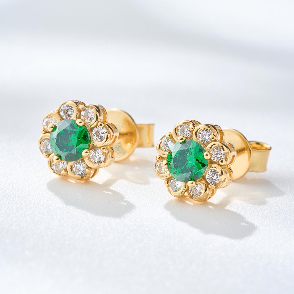 Aretes Dalia Esmeralda