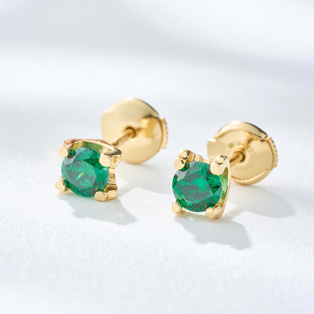 Aretes Celeste Esmeralda
