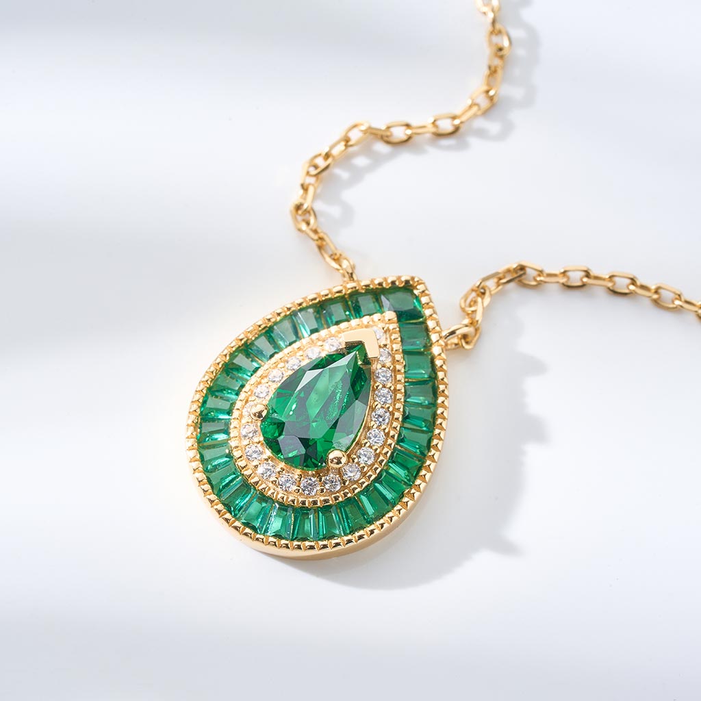 Collar Aqua Esmeralda
